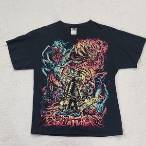 Vintage Fruit Of The Loom The Black Dahlia Murder Graphic Band Short Sleeve Tee
